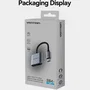 Vention Adaptador de Audio USB-C Macho a Jack 3.5mm Hembra y USB-C PD Hembra Gris BIGHA